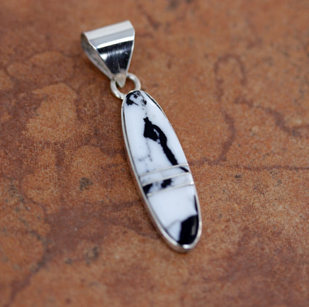 Navajo Silver White Buffalo Pendant