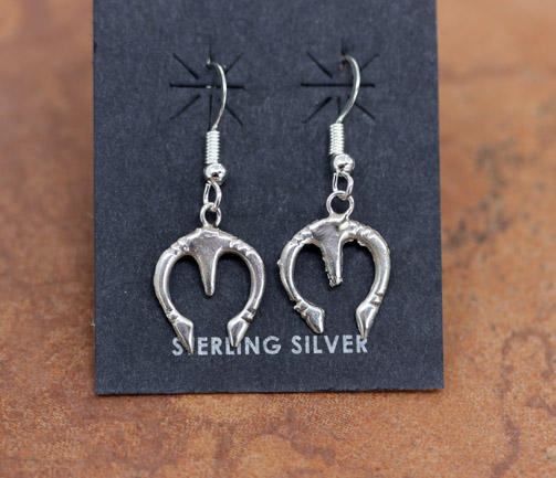 Navajo Sterling Silver Naja Earrings