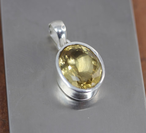 Sterling Silver Citrine Pendant