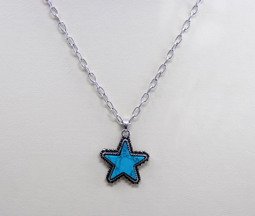 Southwest Style Turquoise Star Necklace