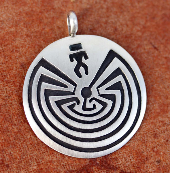 Navajo Man in the Maze Pendant by Stanley Gene