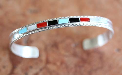 Zuni Silver Multi_Stone Bracelet